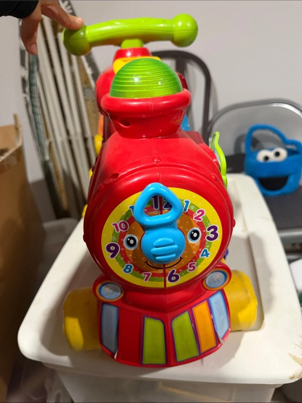 Red Interactive Ride-On Learning Train for Toddlers