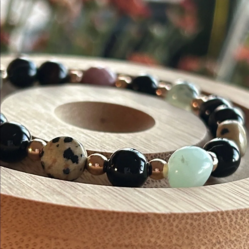 Handmade black sardonyx