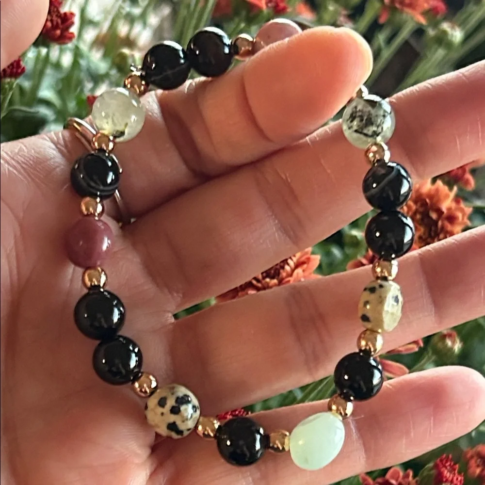 Handmade black sardonyx