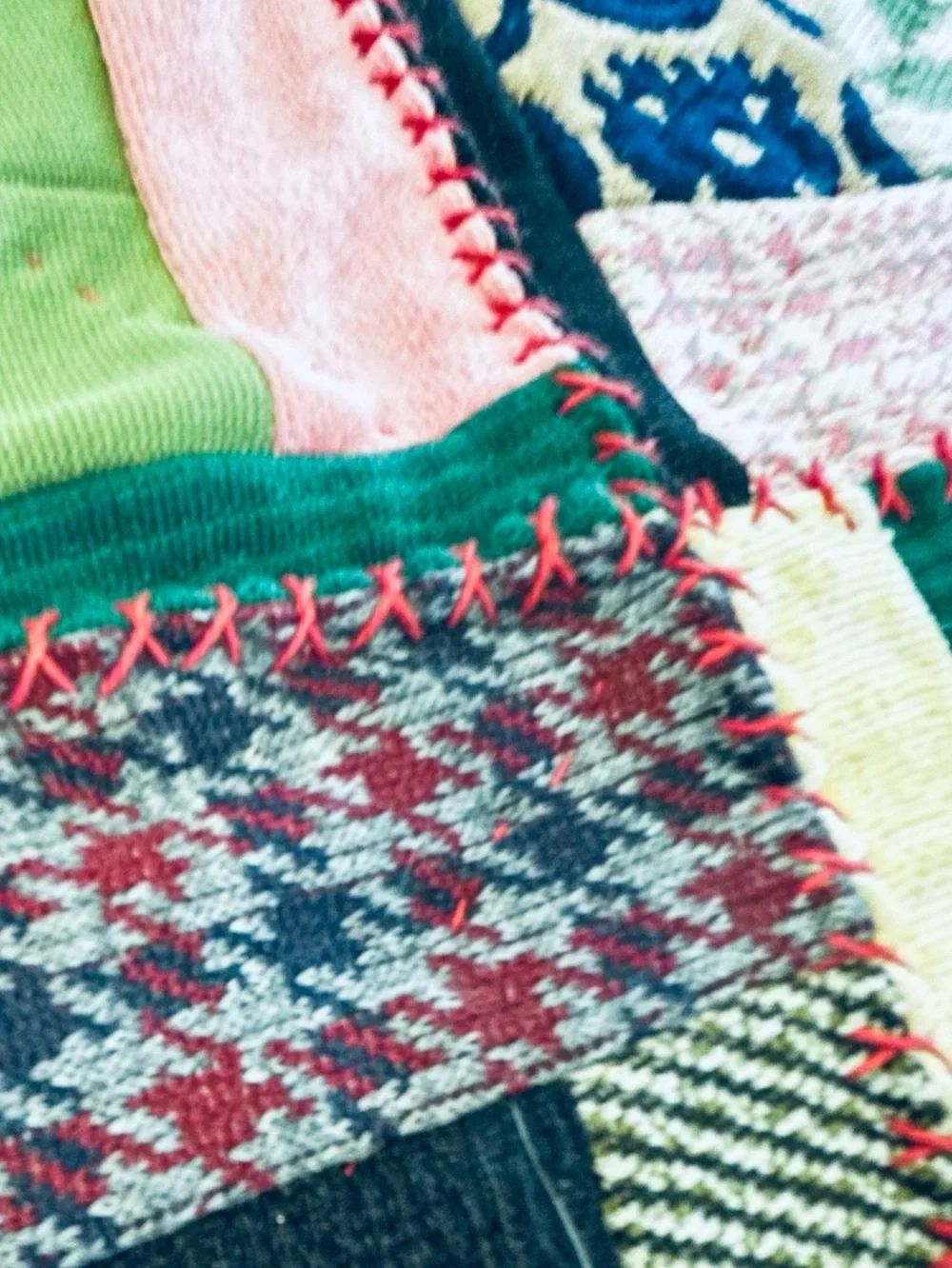Handmade bold colorful