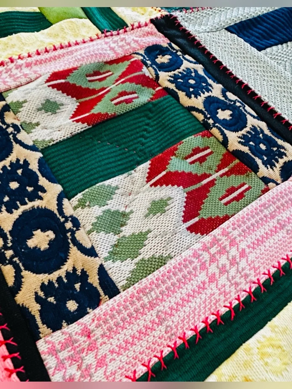 Handmade bold colorful