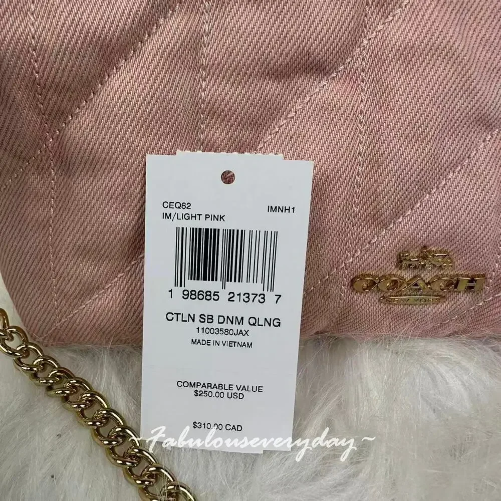 Coach quilted shoulder