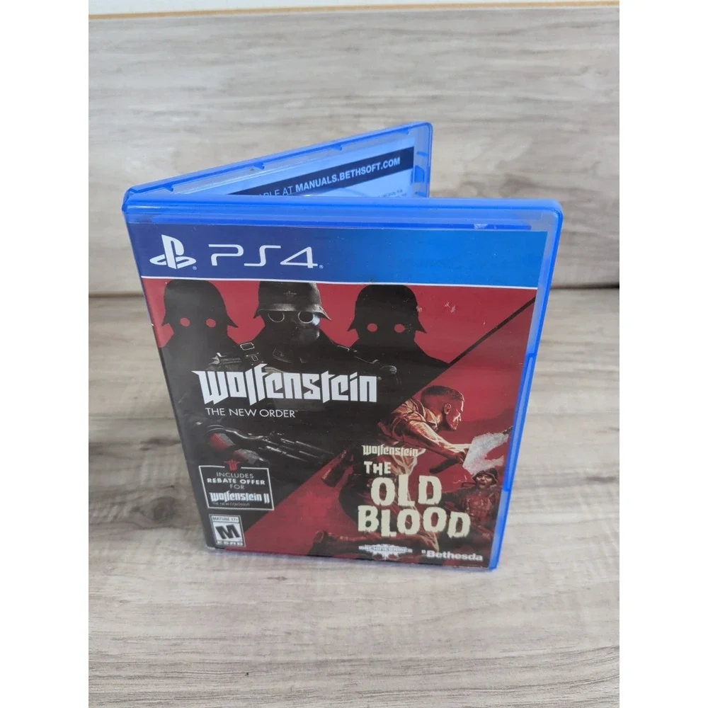 Wolfenstein The New Order + Old Blood (Sony PlayStation 4) - 2 Disc PS4