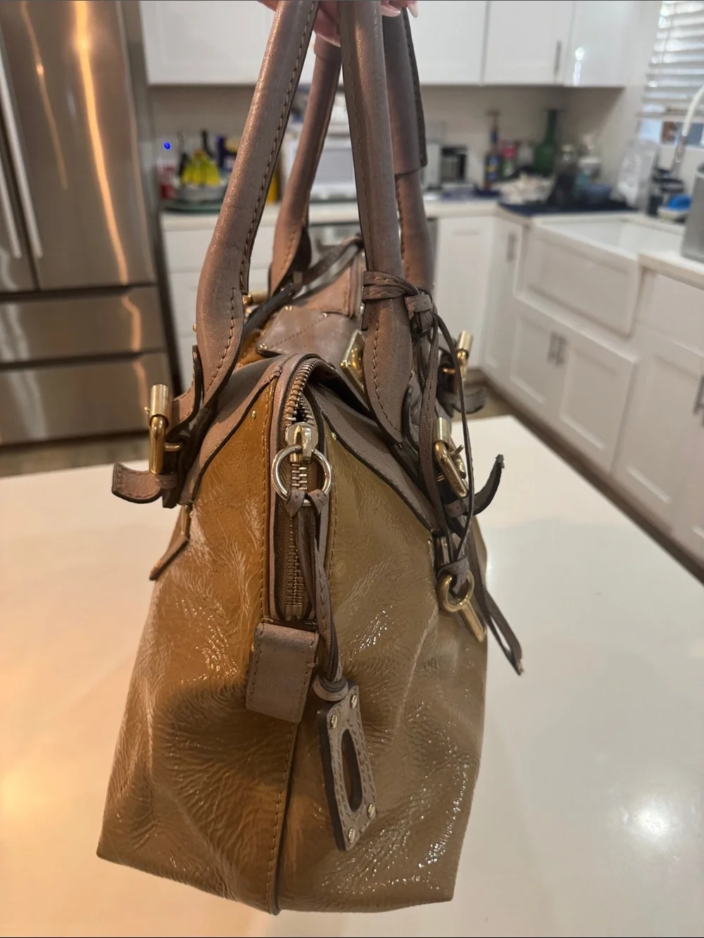 Chloe patent decorative