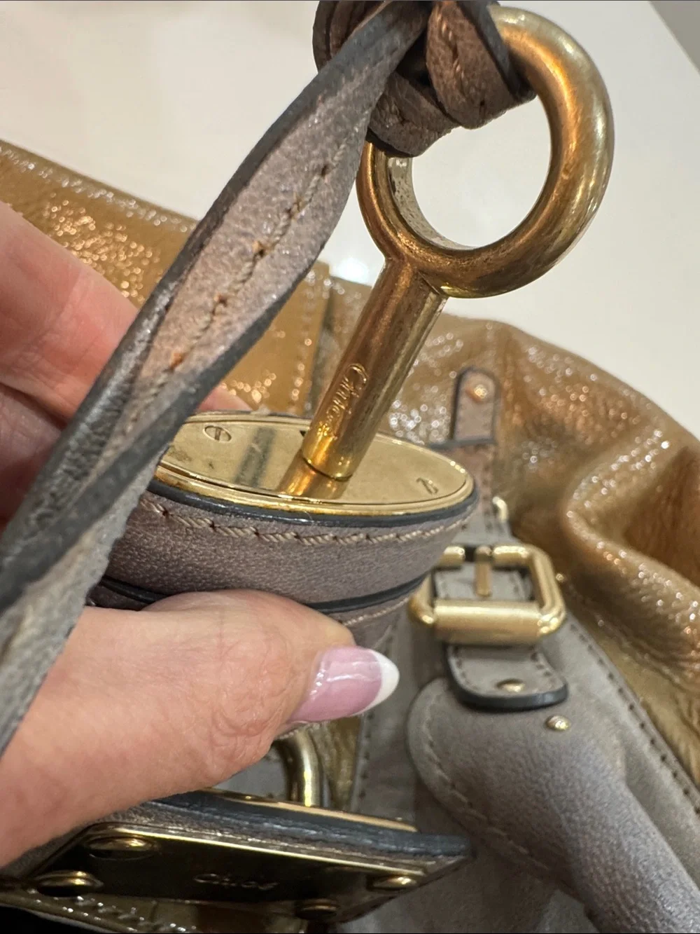 Chloe lock olive