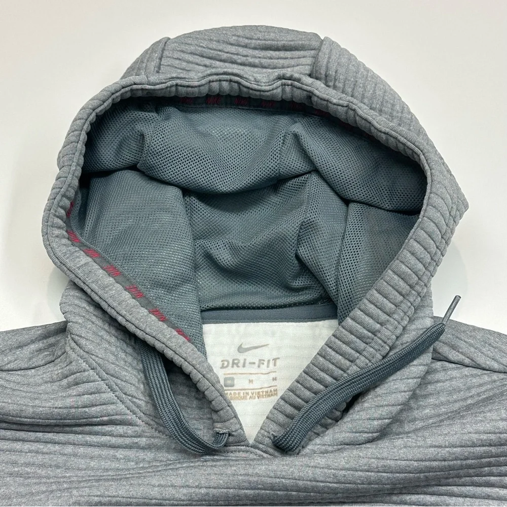 Nike Dri Fit Women's Ribbed Training Crop Hoodie Sweatshirt Medium