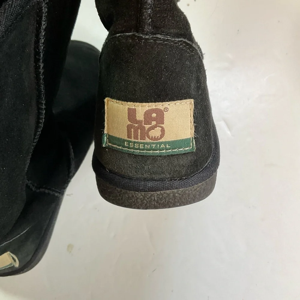Lamo black suede