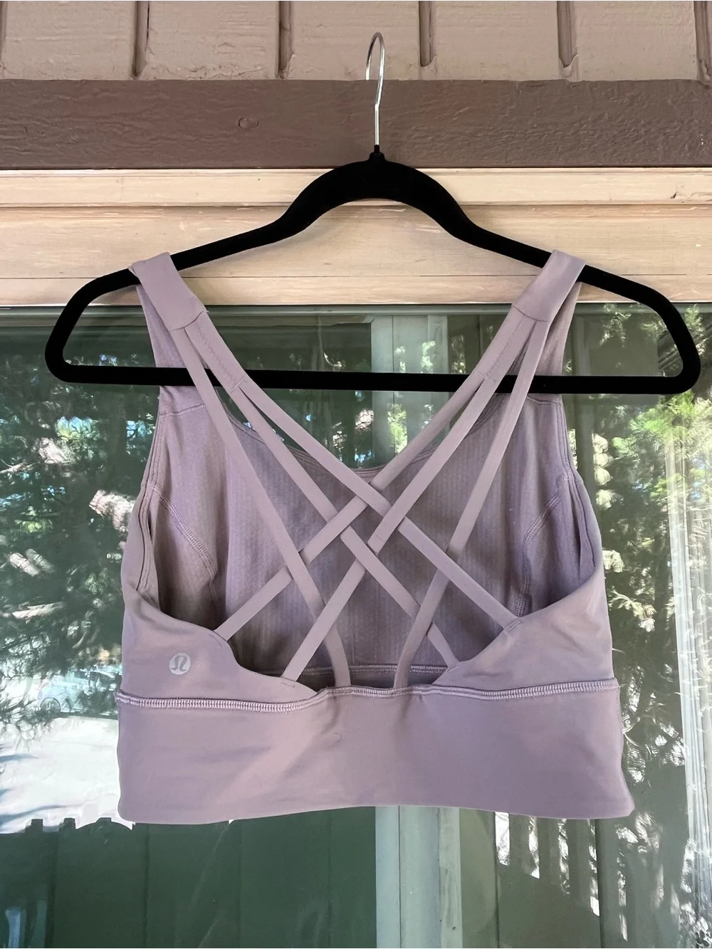 Lululemon — Long Line bra Light Lavender