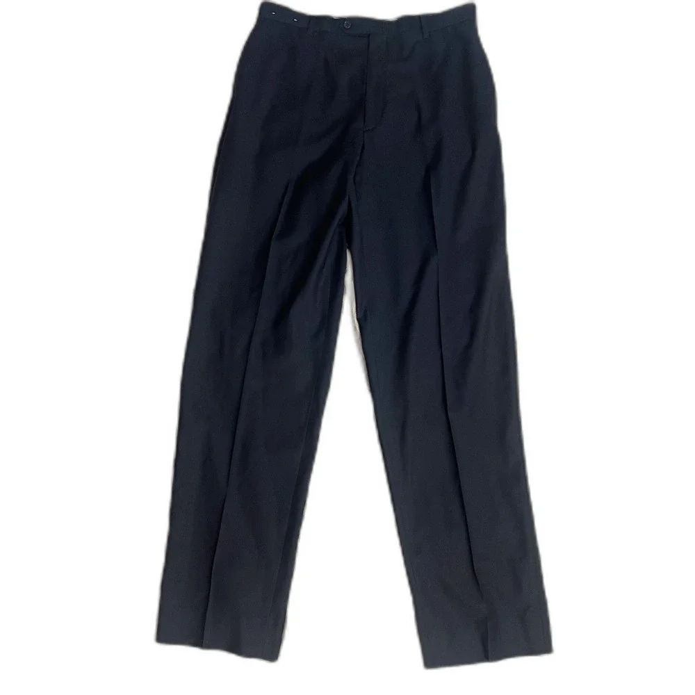 Ralph Ralph Lauren Men's Navy Blue Suit Pants Straight Leg 34 x 34