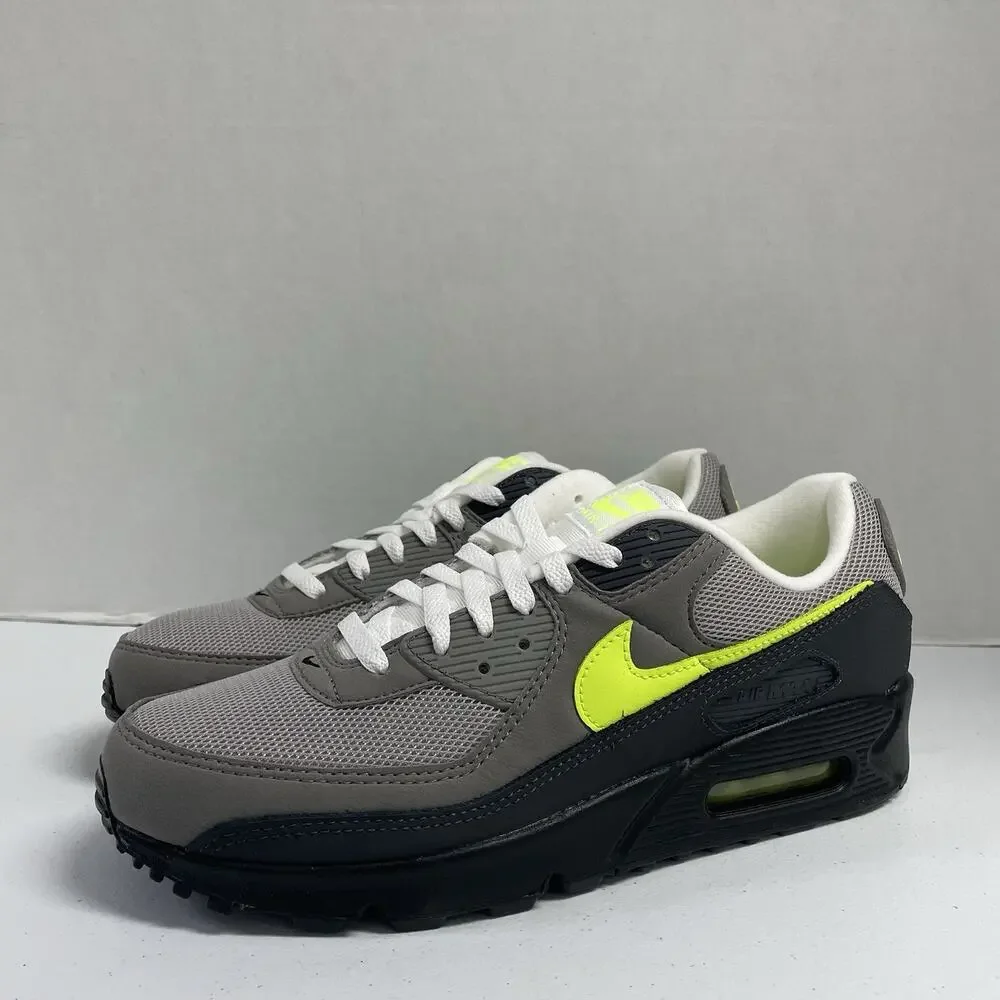 Nike Air Max 90 Neon IQ0289 010 Size 11.5 OG Black Grey Volt Retro Low Top Shoes
