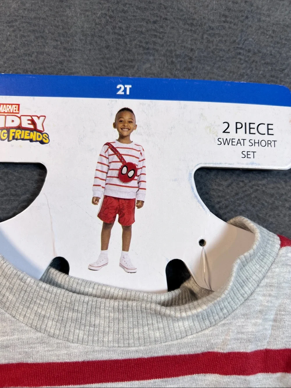 Spiderman gray two stripes