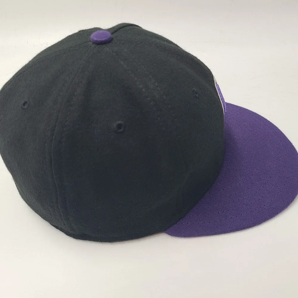 Colorado Rockies Hat Fitted 7 1/4‎ New Era 59Fifty Black Purple MLB Baseball Men