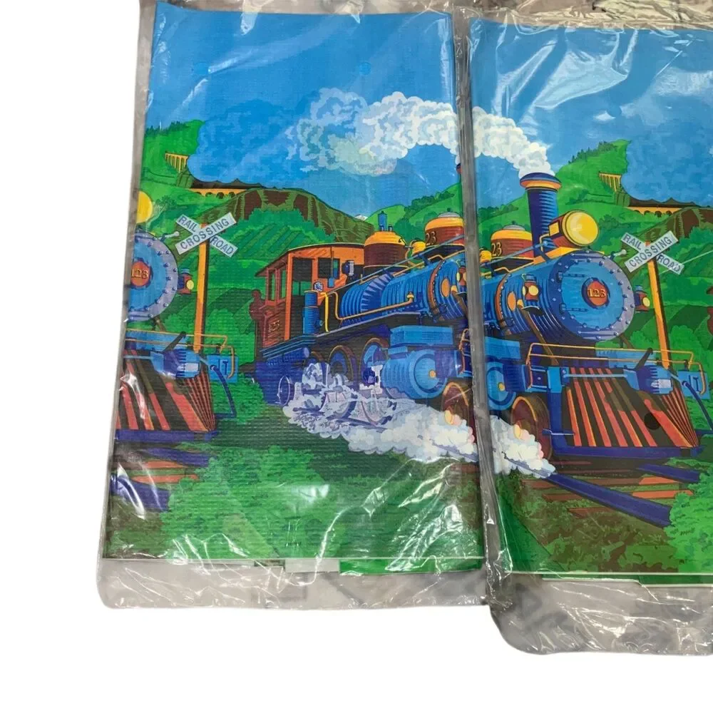 Amscan Express Train Party Tablecover Set of 2 Kids Birthday Party