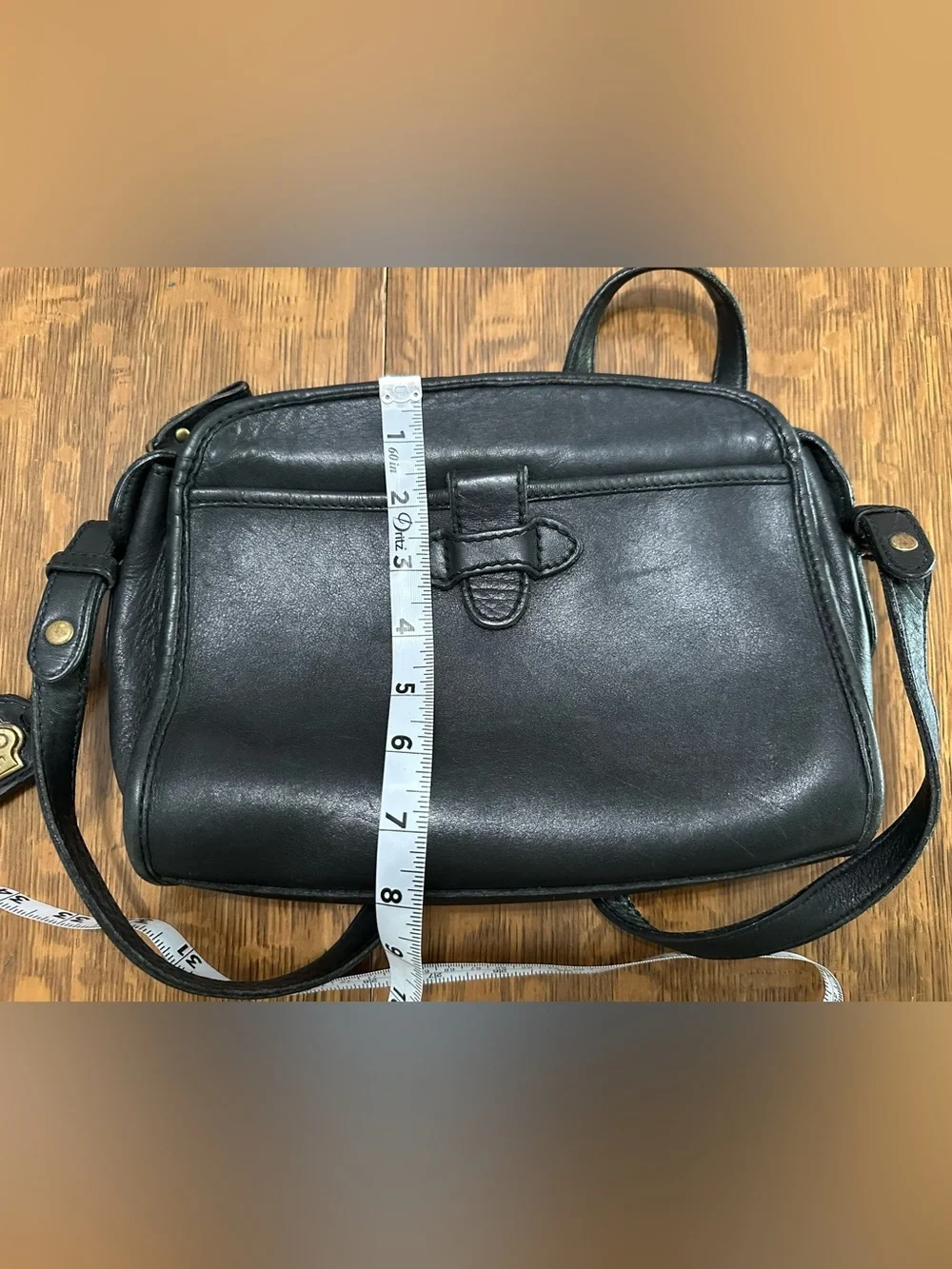 Vintage Liz Claiborne Black Leather Blazer Bag