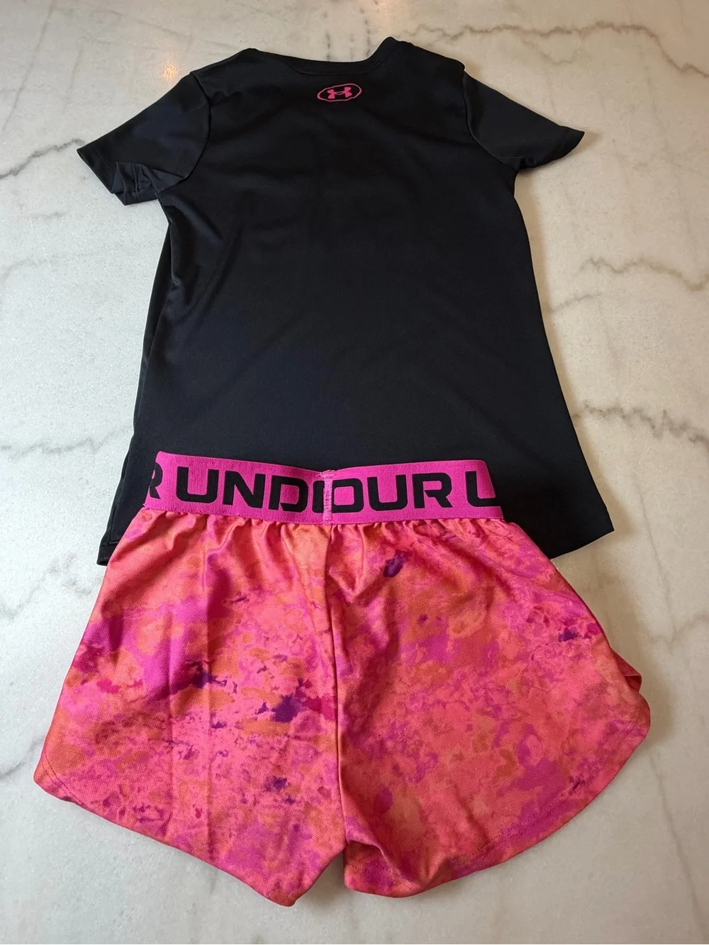 Under Armour Black Performance Tee with White Logo