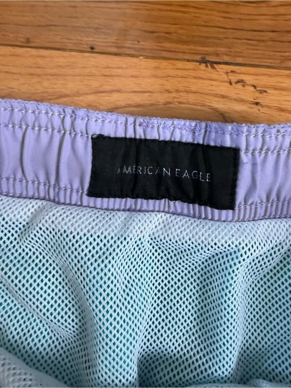 American Eagle Men’s Lined Retro Style Swim Trunks