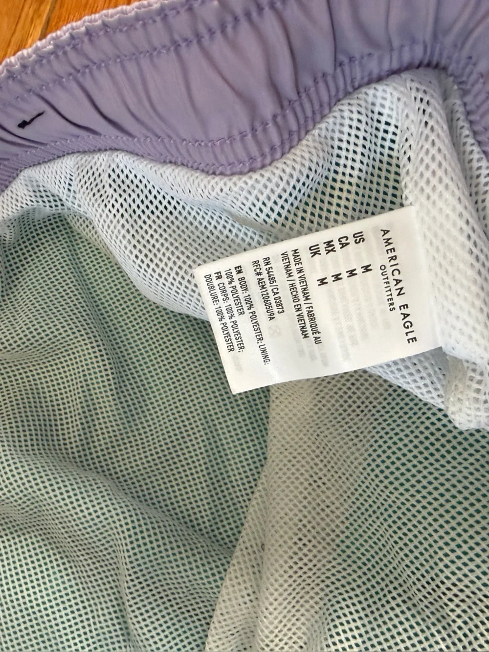 American Eagle Men’s Lined Retro Style Swim Trunks