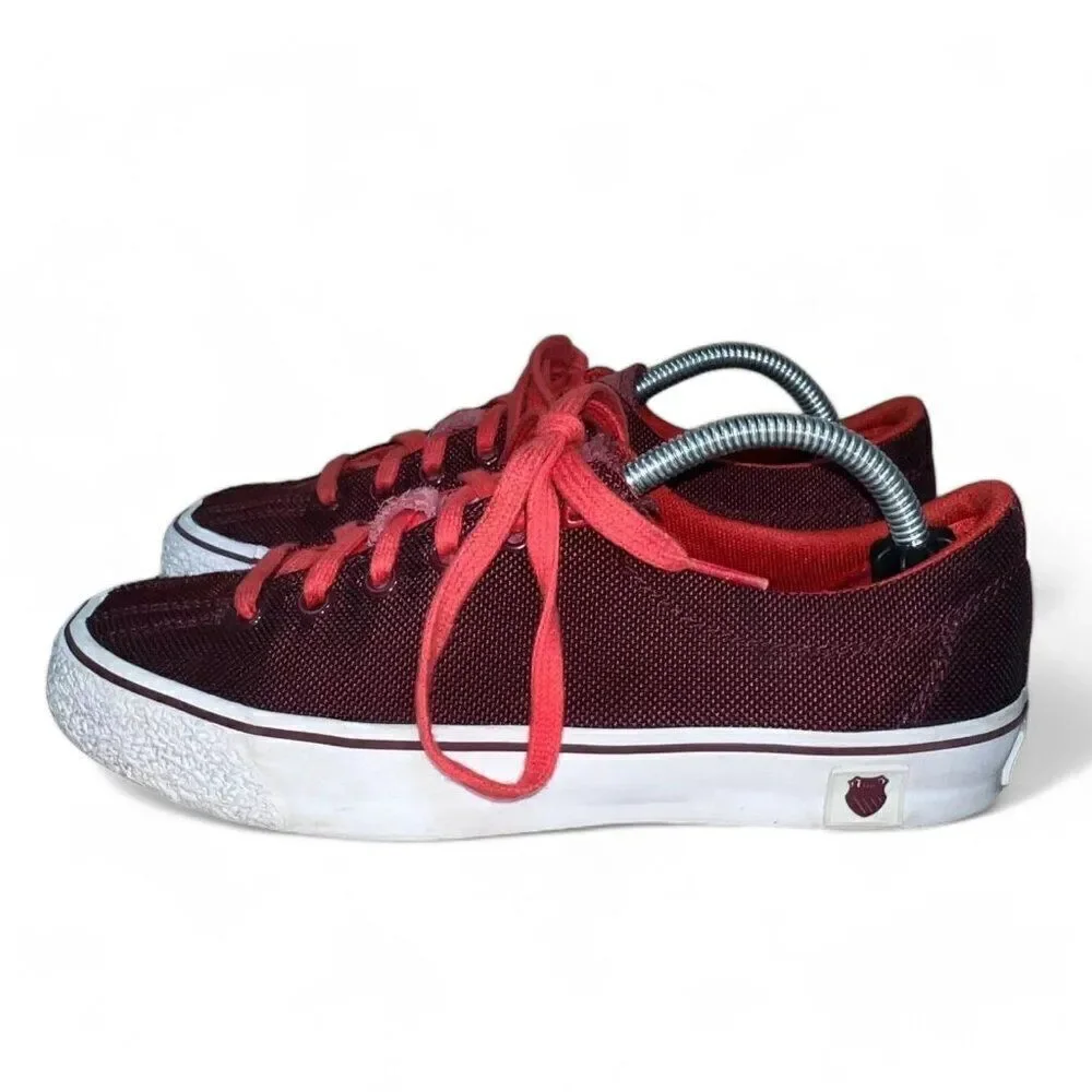 K-Swiss Clean Laguna Casual Sneakers Tawny Port / Fiery‎ Red Women's 6.5
