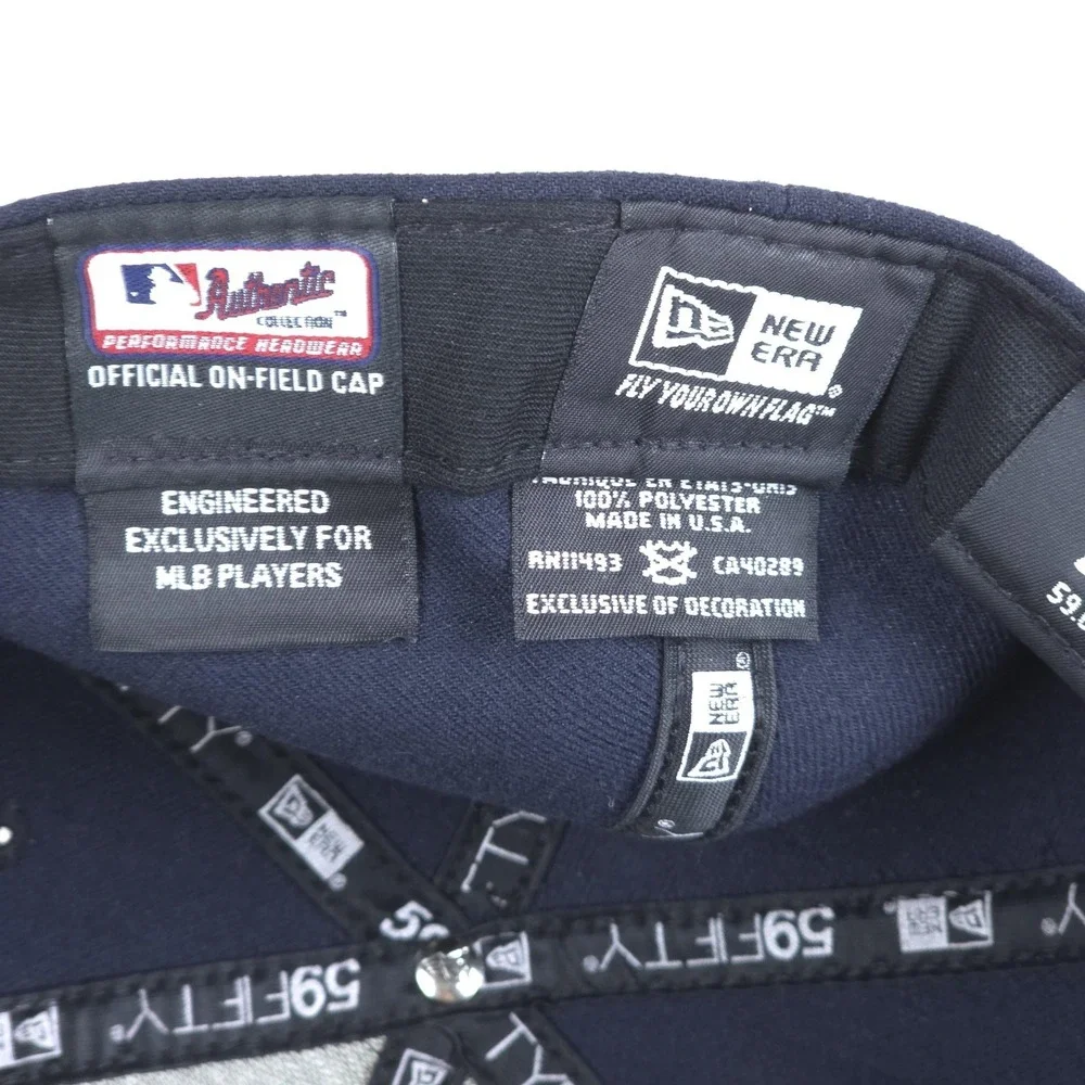 Houston Astros Hat Players On Field Cap Mens 7 1/2 Blue MLB Baseball Made In USA