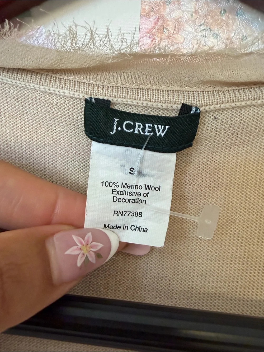 J. Crew Beige Merino Wool Sweater