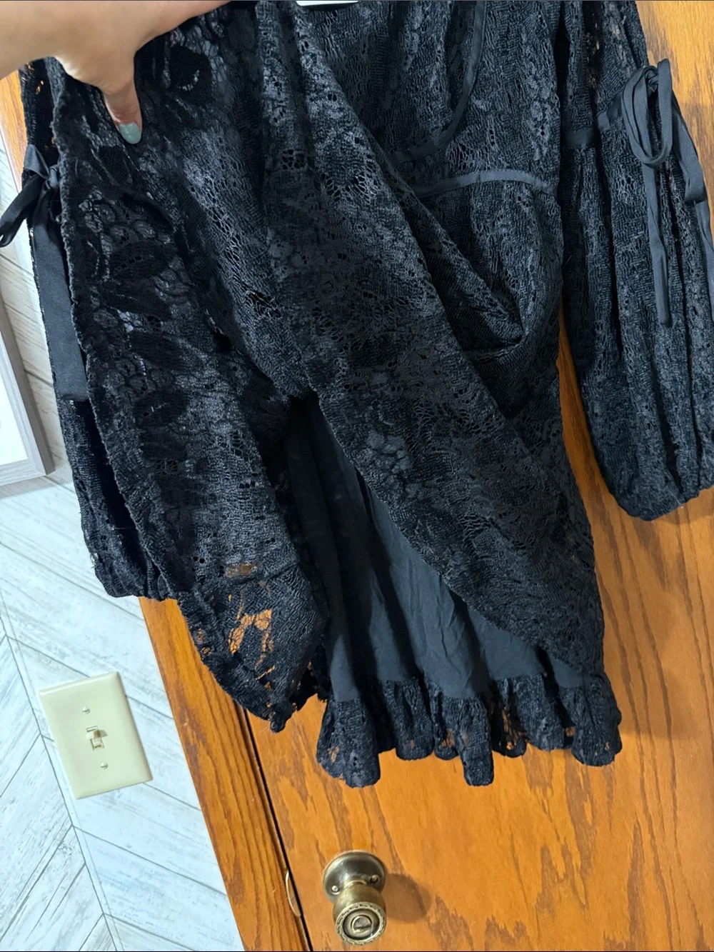 Free People sheer black