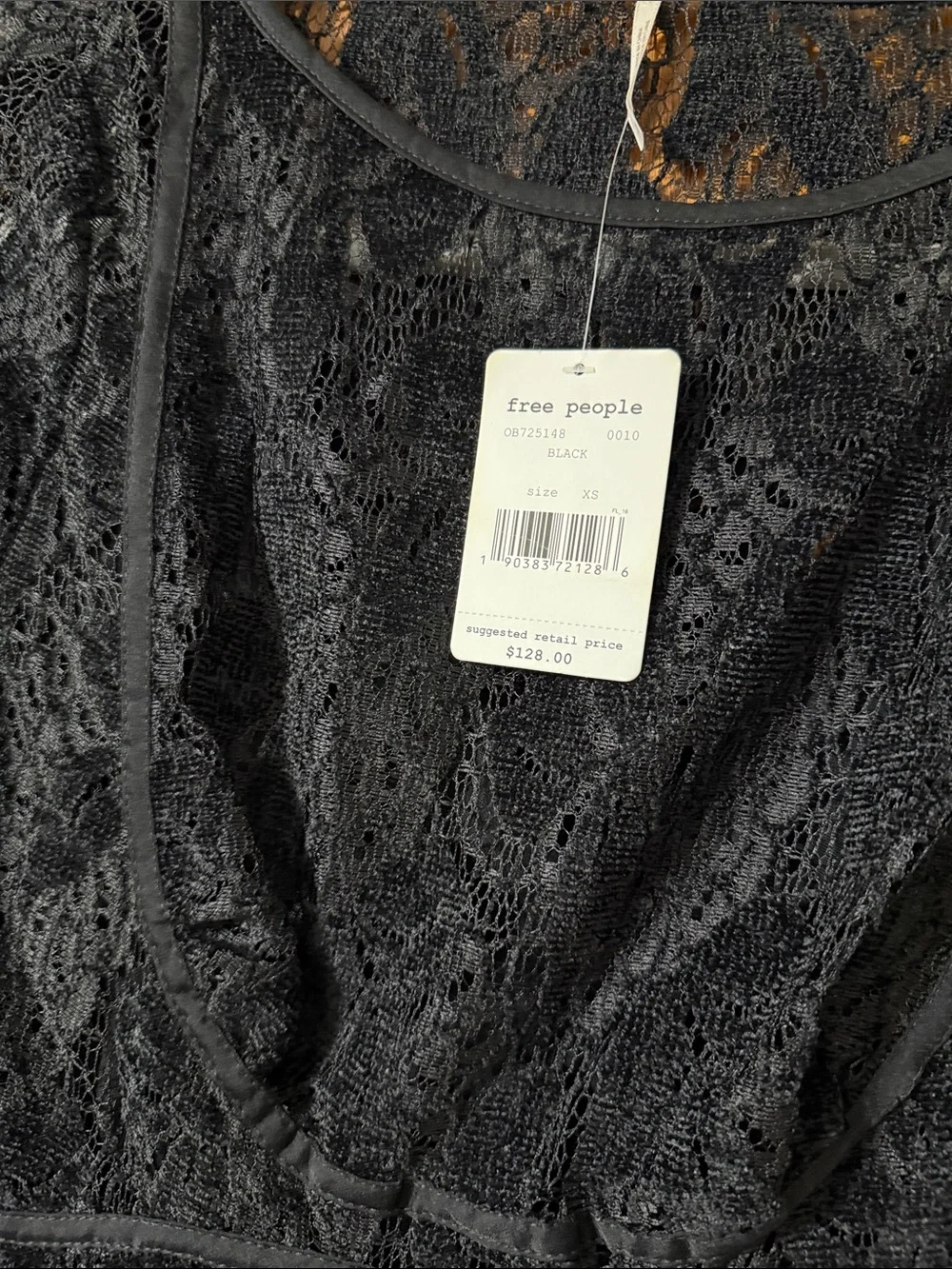Free People sheer black