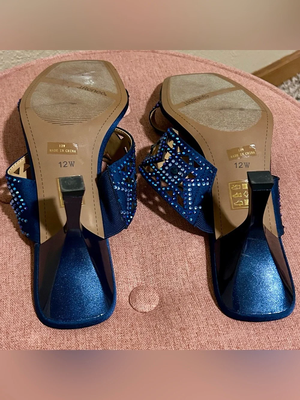 J.Renee heel jeweled blue