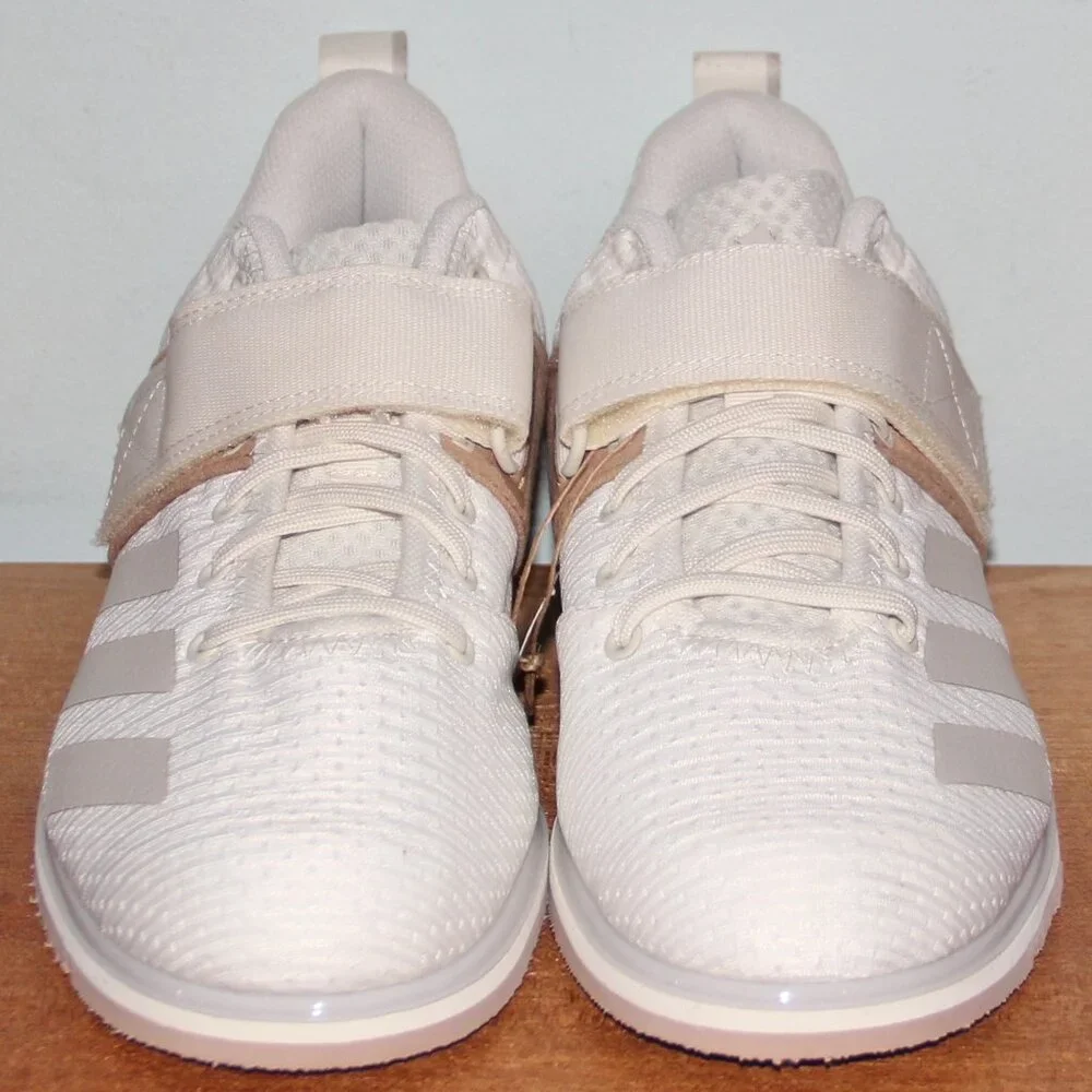 Adidas Powerlift 5 Weightlifting Shoes Mens 9 Off White Warm Sandstone