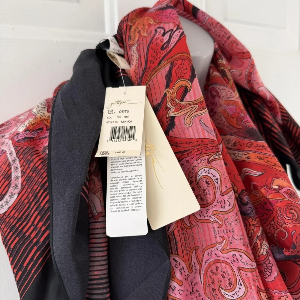 Gottex red floral