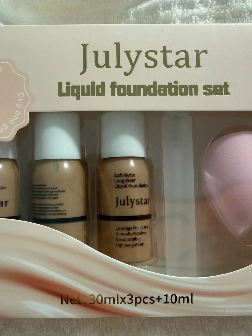 Liquid Foundation Set — Natural Beige Trio