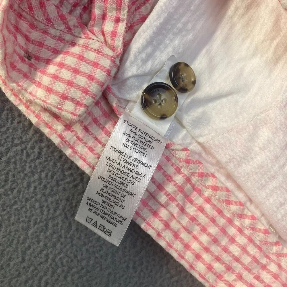 Men's Vineyard Vines Breaker Shorts Pink w/ White‎ Gingham Check Size 30