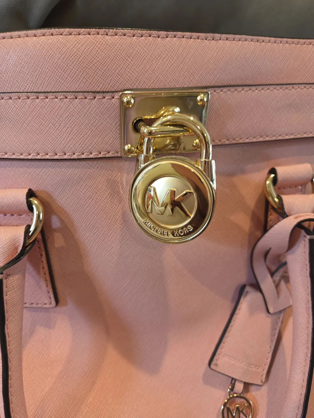Michael Kors lock front leather