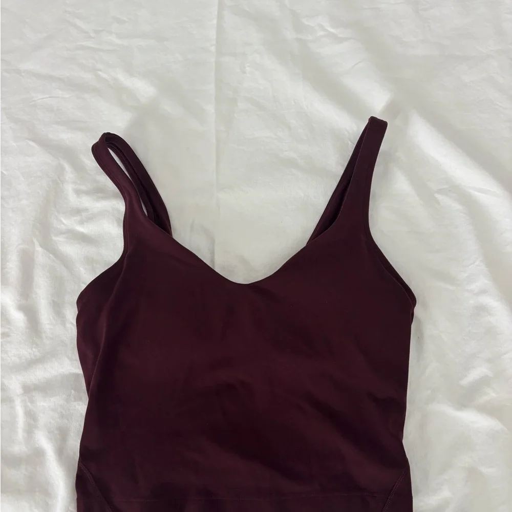 lululemon athletica Maroon Tank Top