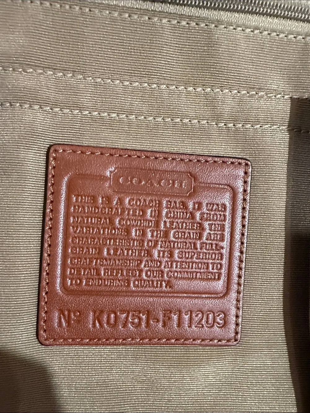 Coach pre loved