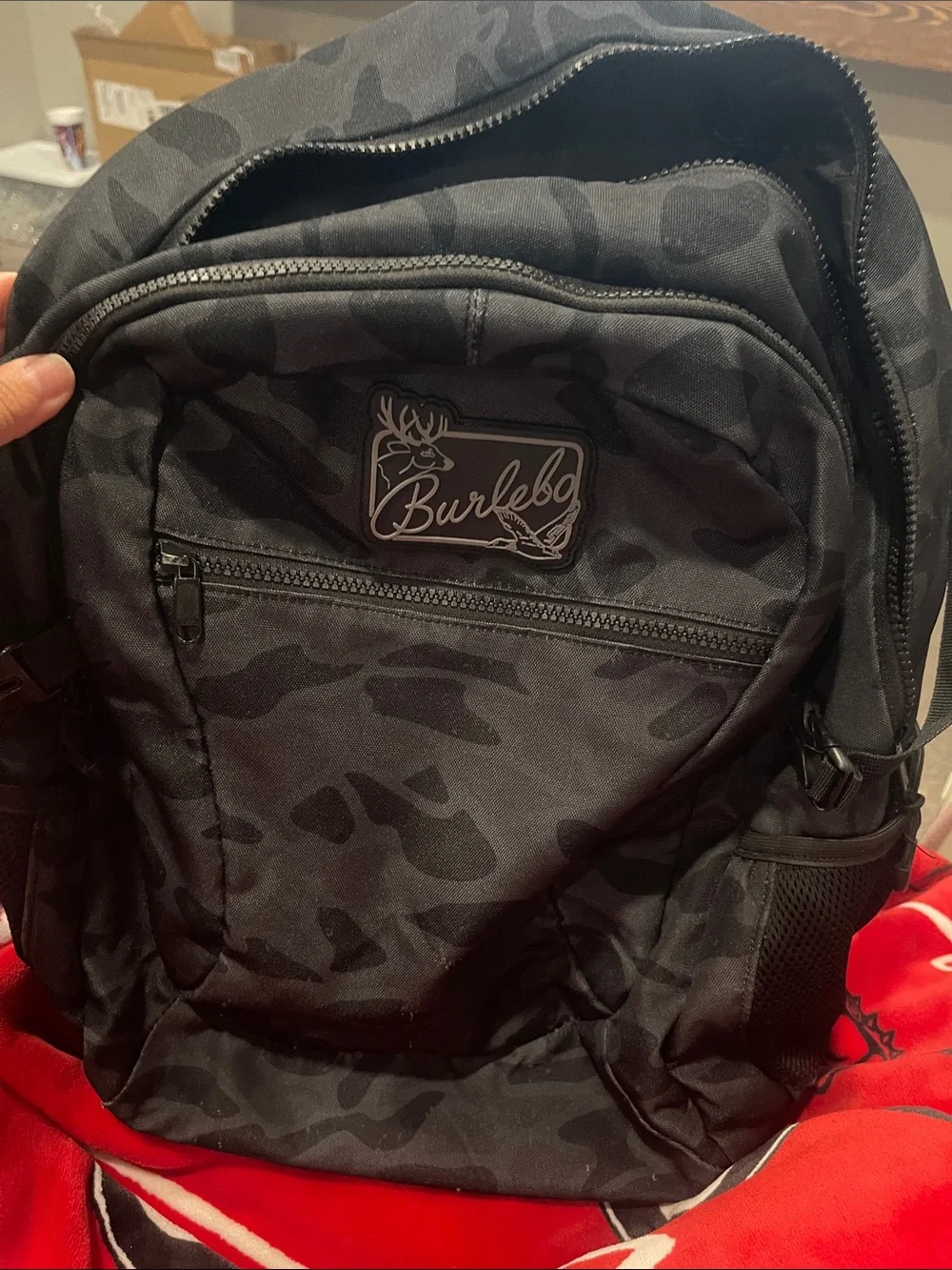 BURLEBO Black Camo Men’s Backpack