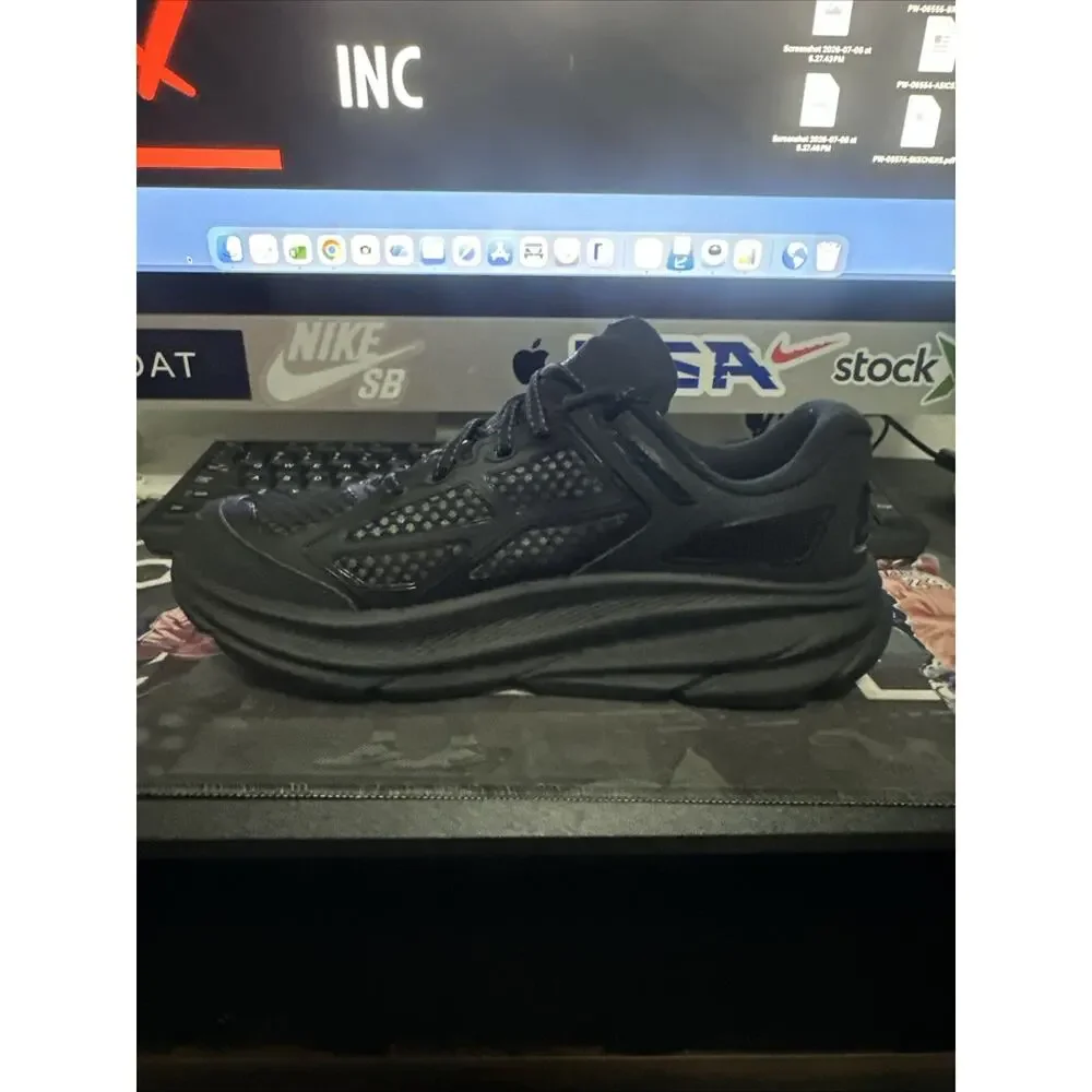 New Women's Size 8 Hoka Clifton One 9 Black Running Shoes 1155370-BBNB Men's 7