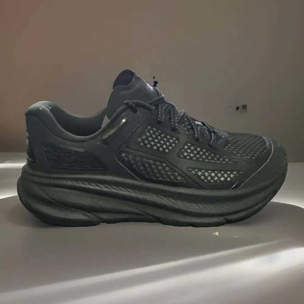 New Men's Size 8.5 Hoka Clifton One 9 Black 1155370-BBNB Running Shoes