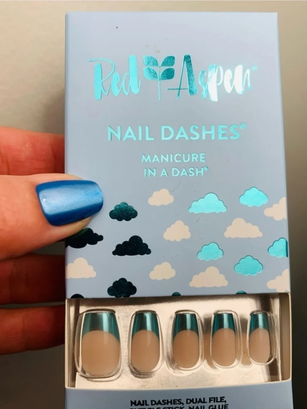 BNIB - Red Aspen Nail Dash Manicure, Blue Skies Ahead, Bebop