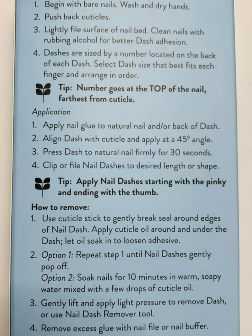 BNIB - Red Aspen Nail Dash Manicure, Blue Skies Ahead, Bebop
