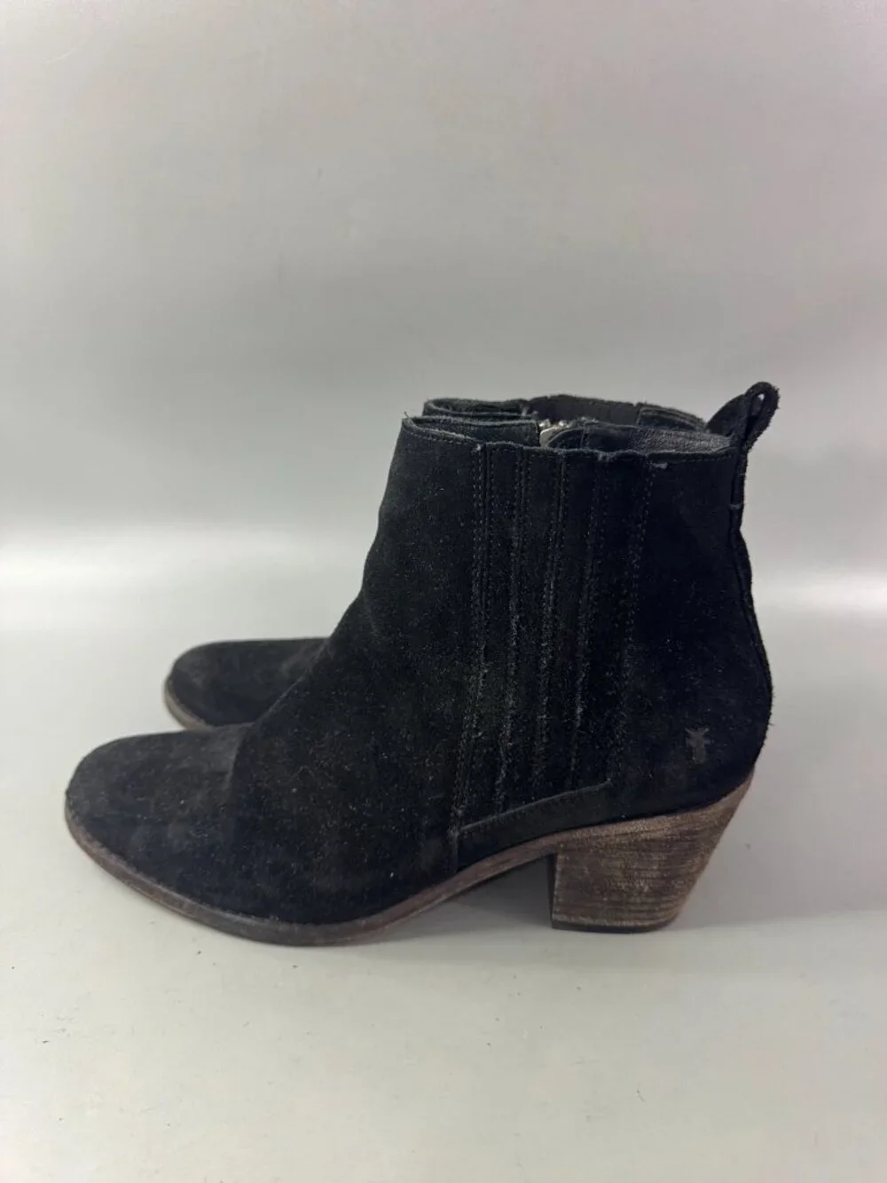 Frye buffed heels