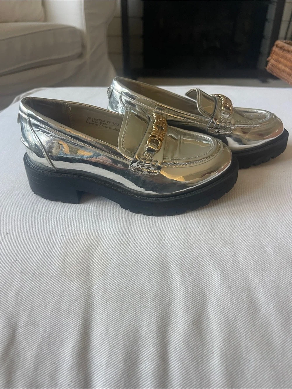 Sam Edelman shiny metallic