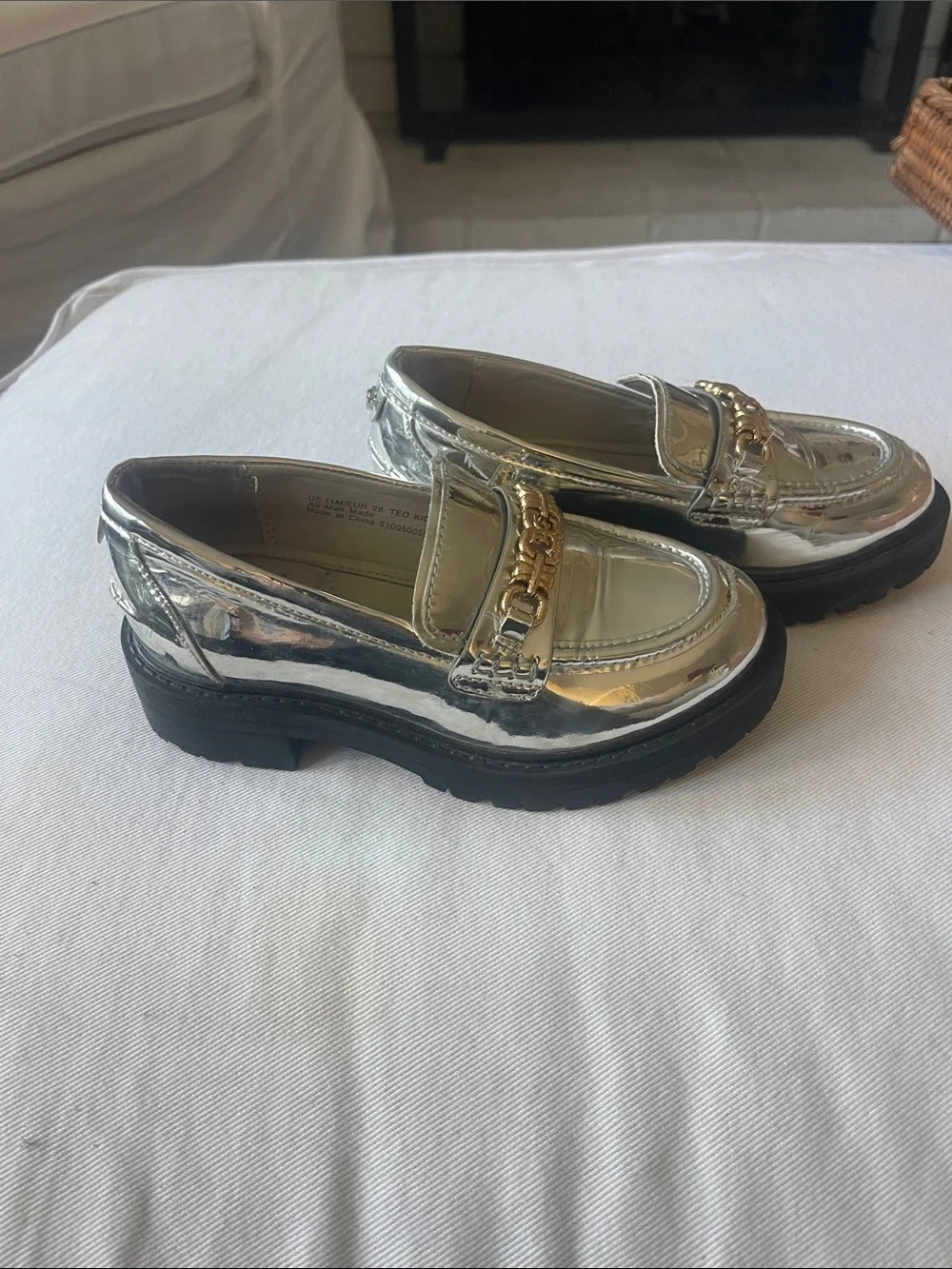 Sam Edelman shiny metallic