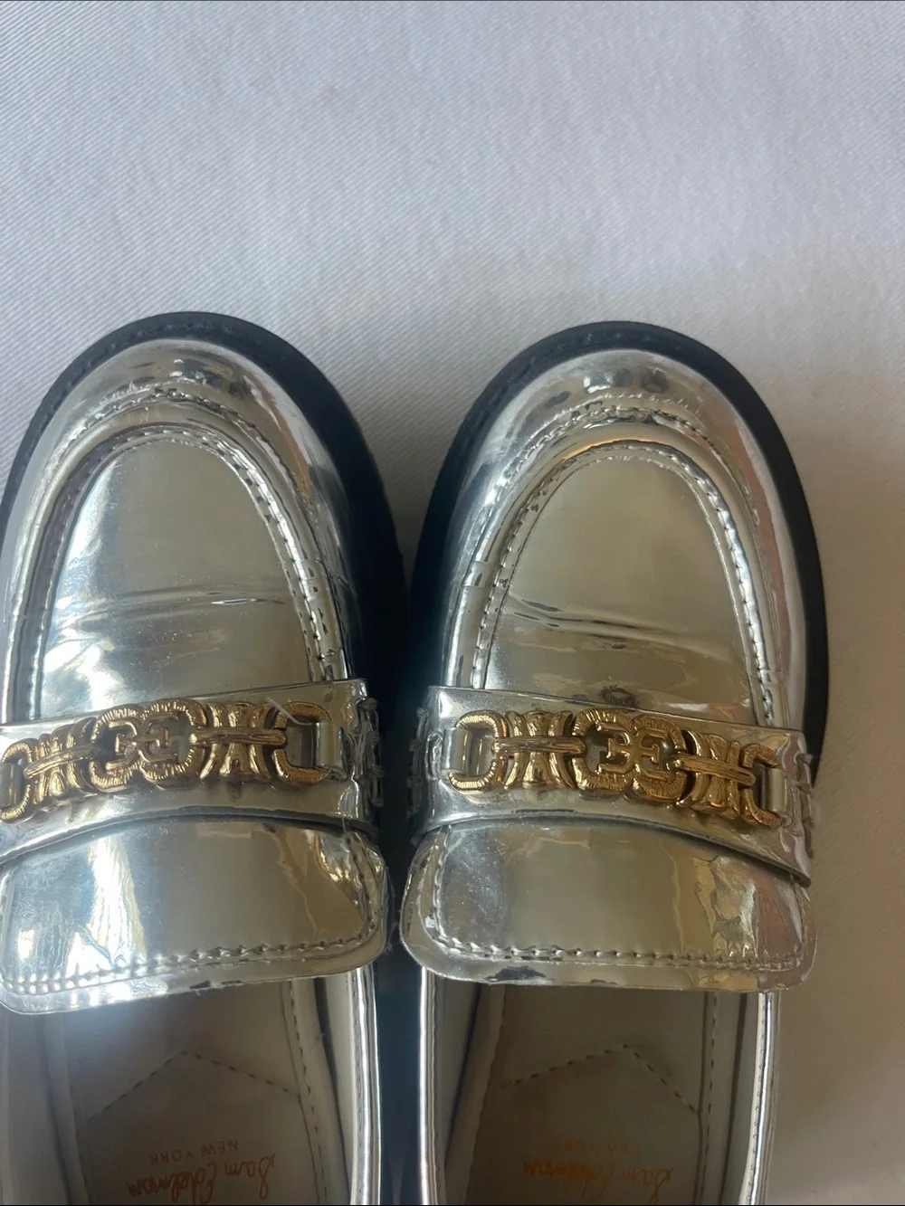 Sam Edelman shiny metallic