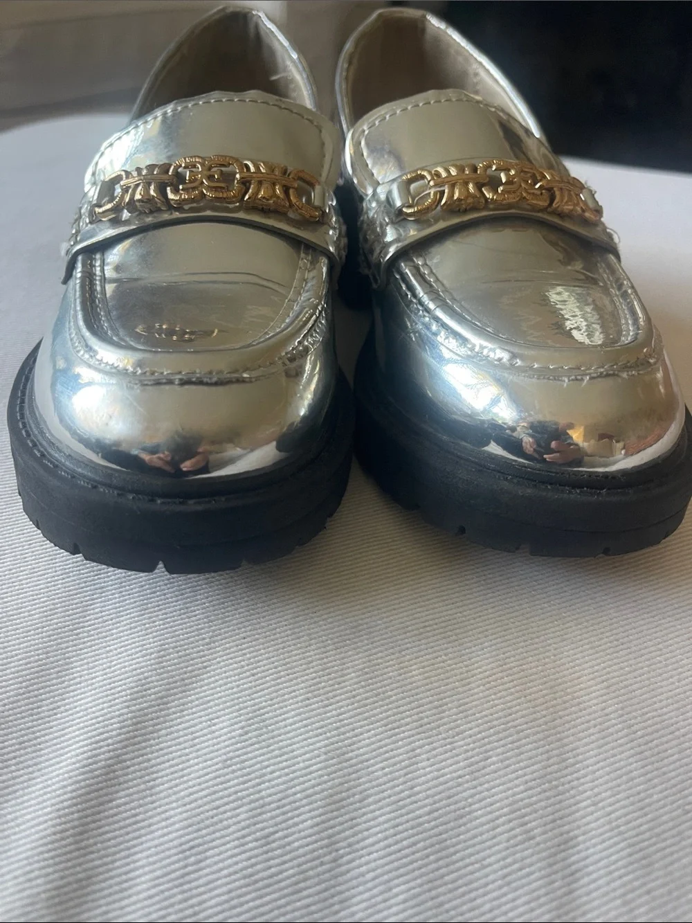 Sam Edelman shiny metallic
