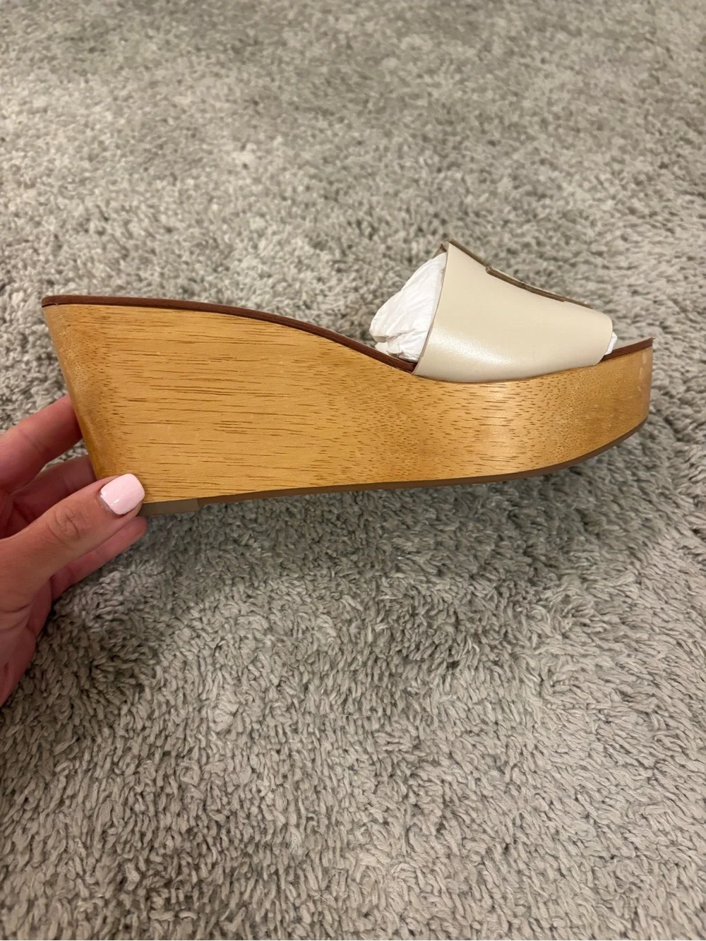 Tory Burch beige leather