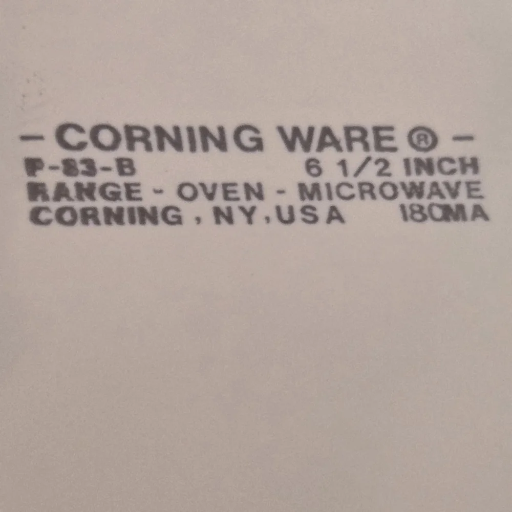 Corningware vintage cornflower