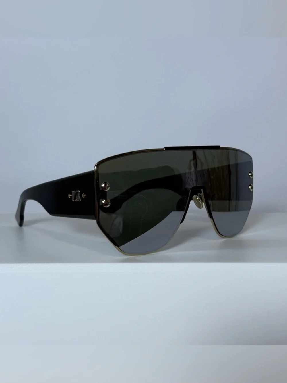 Dior Oversized Shield Sunglasses in Black  Tint