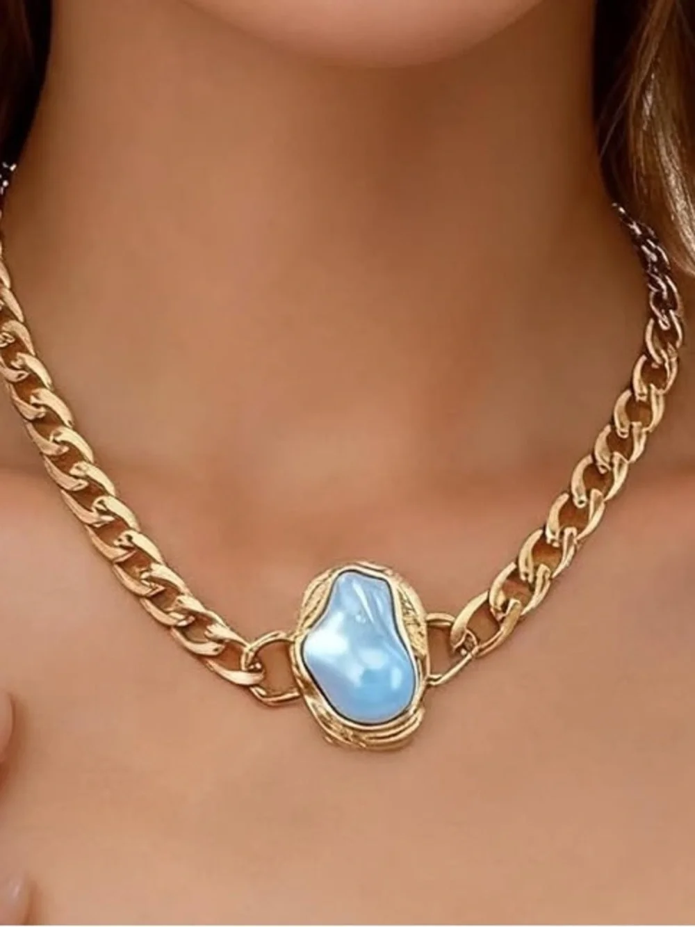 Anthropologie gold tone