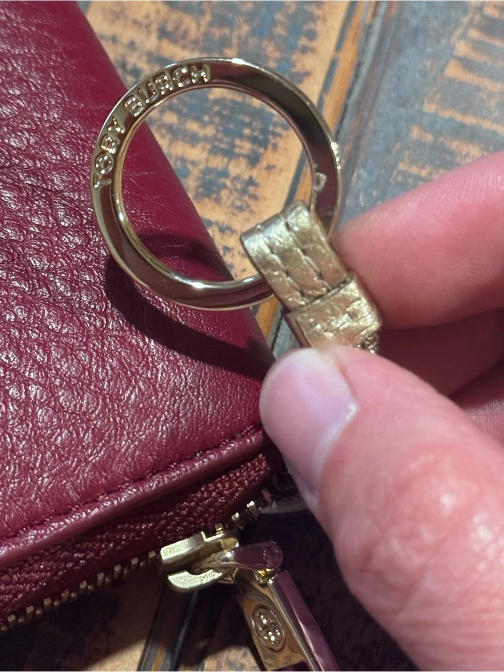 Tory Burch pebbled leather
