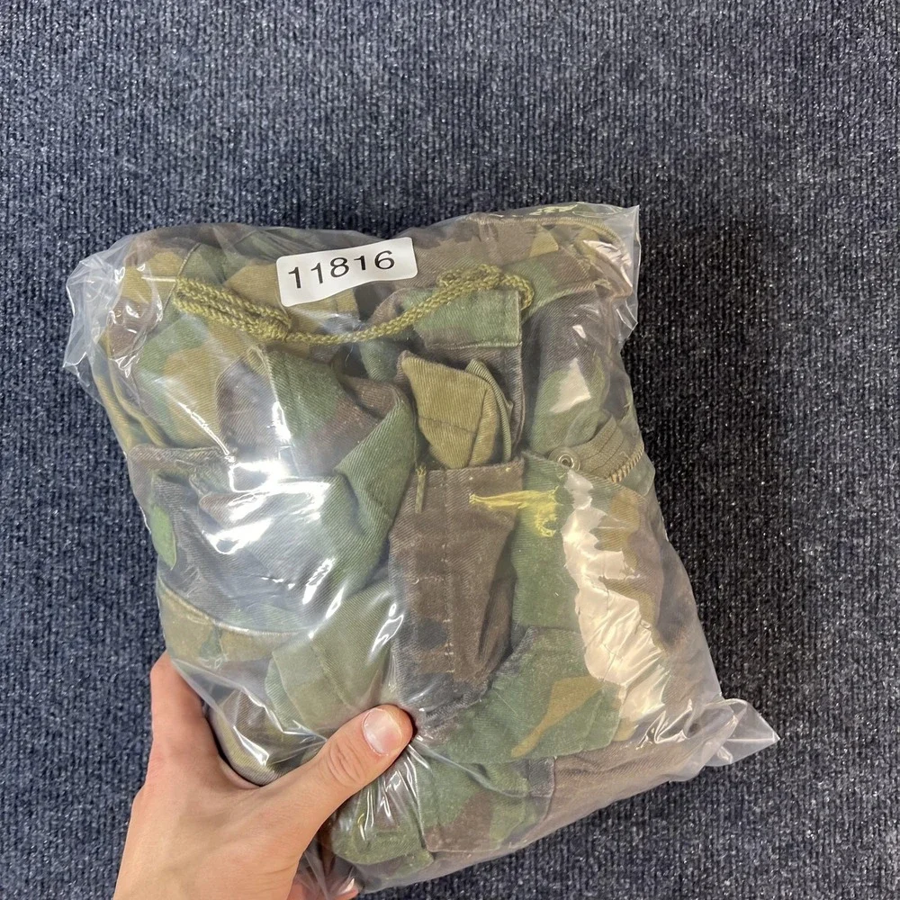 Vintage US Army Jacket Mens Small Woodland‎ Camo M65 Cold Weather Field Coat 80s